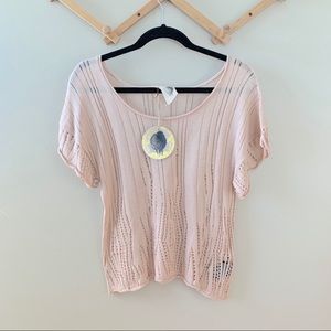 Black Sheep NWT Distressed Blouse